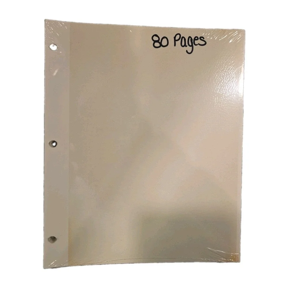 6 Packs (530 Pages) Self Adhesive Photo Album Refills 3 Ring Binder 9x11 Inch
